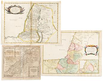 (HOLY LAND.) Group of 10 sixteenth and seventeenth century engraved maps.